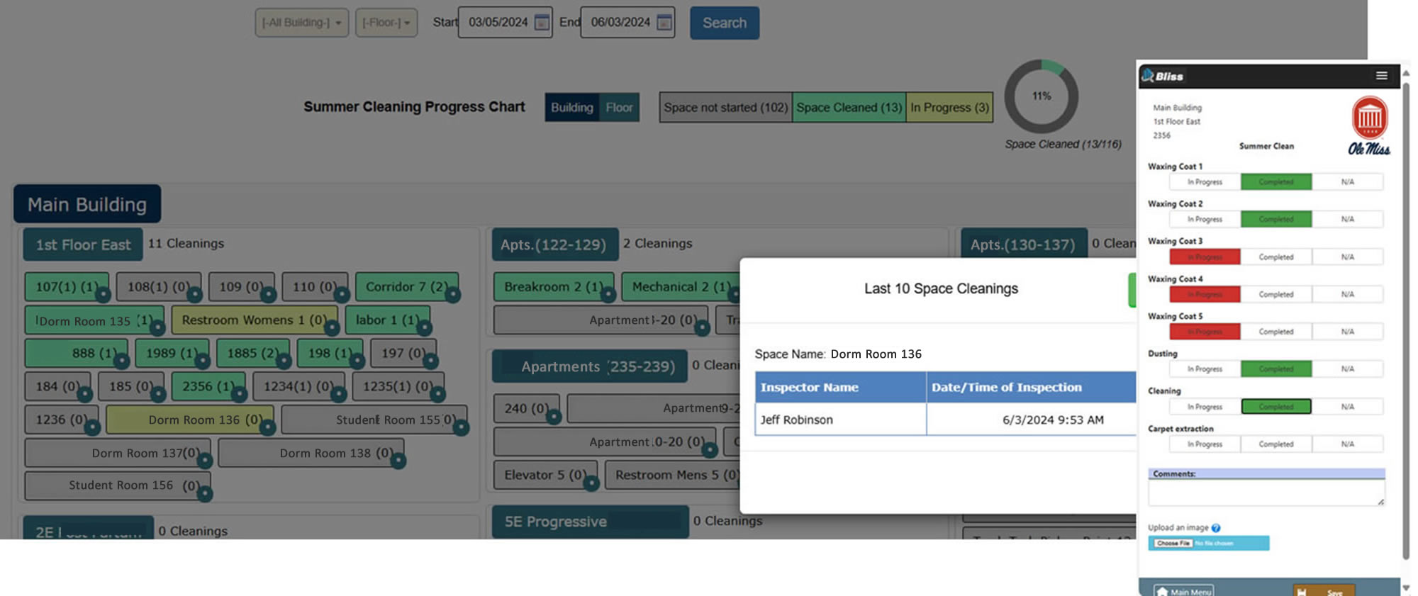 Summer Clean Progress module