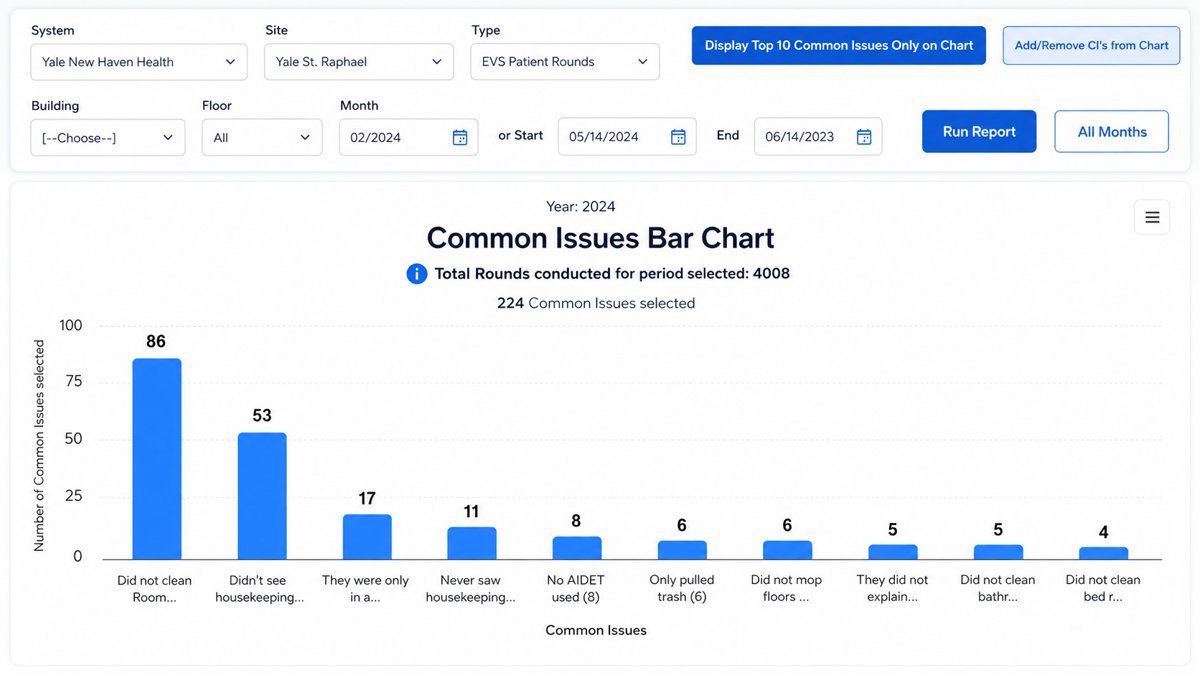 Common Issues bar chart