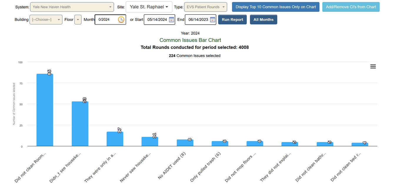 Common Issues bar chart