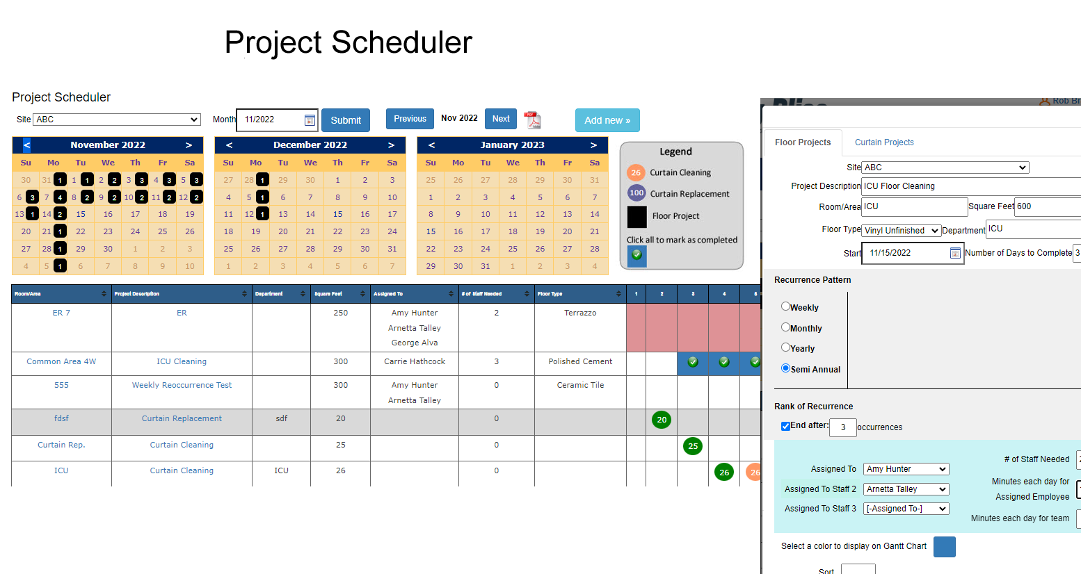 Projects Schedule Management