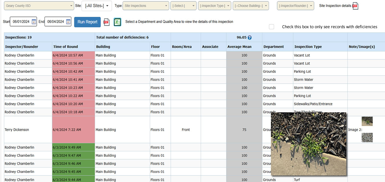 Site Detail Report